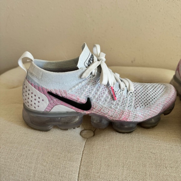 Nike Air Vapormax Flyknit 2 Hydrogen Pink White 7.5 - Picture 4 of 8